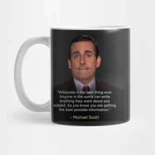 The Office Michael Scott Wikipedia quote Mug